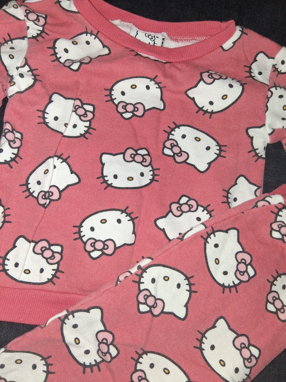 Hello Kitty Girls' Pink Hello Kitty Two-Piece Sweater/sweatpants